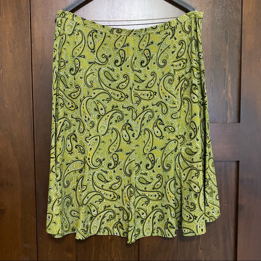Marshall Fields 100% Silk Paisley Skirt Size 14